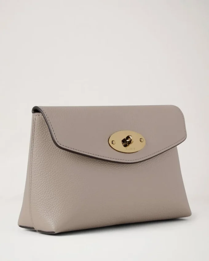 Darley Cosmetic Pouch Cashmere Taupe Small Classic Grain