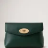 Darley Cosmetic Pouch Mulberry Green Heavy Grain