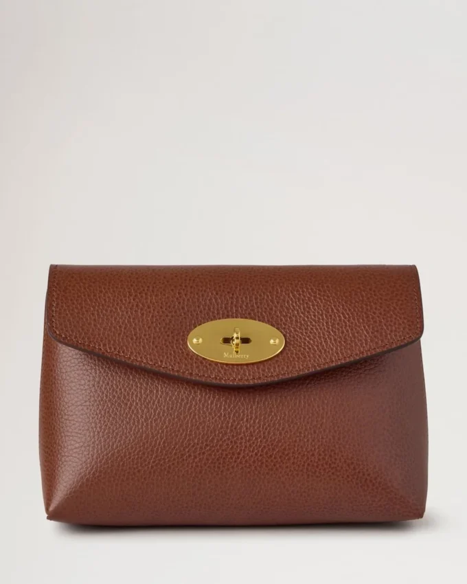 Darley Cosmetic Pouch Oak Small Classic Grain Women