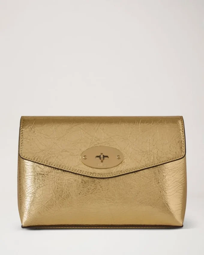 Darley Cosmetic Pouch Somerset Gold Grainy Metallic