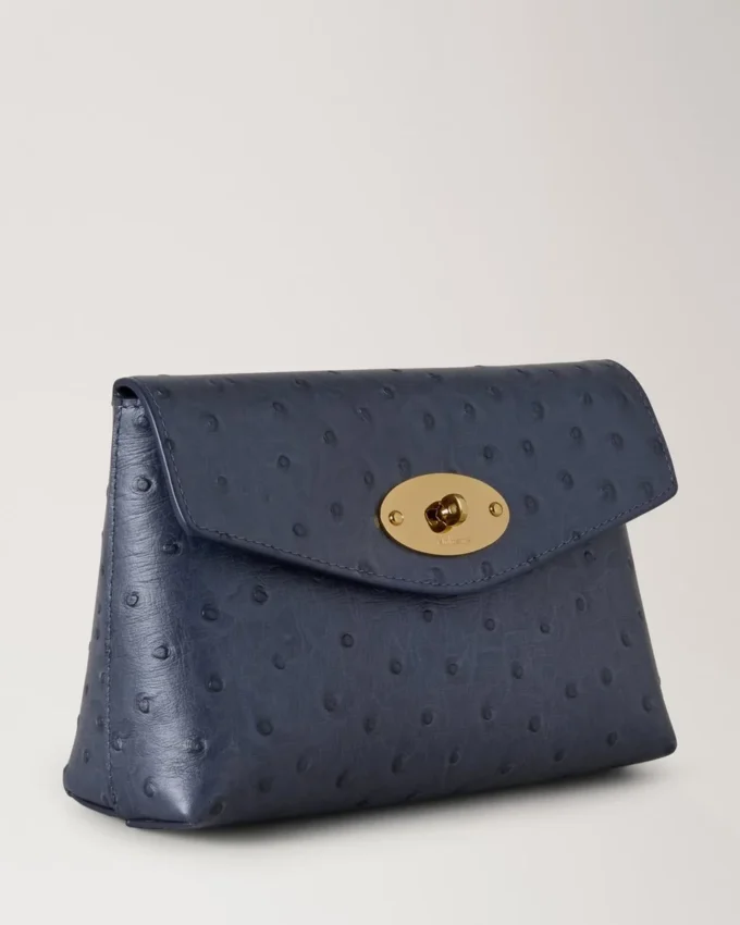 Darley Cosmetic Pouch Stormy Blue Ostrich Women