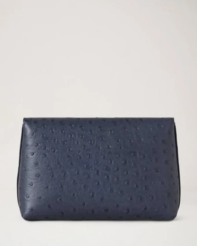 Darley Cosmetic Pouch Stormy Blue Ostrich Women