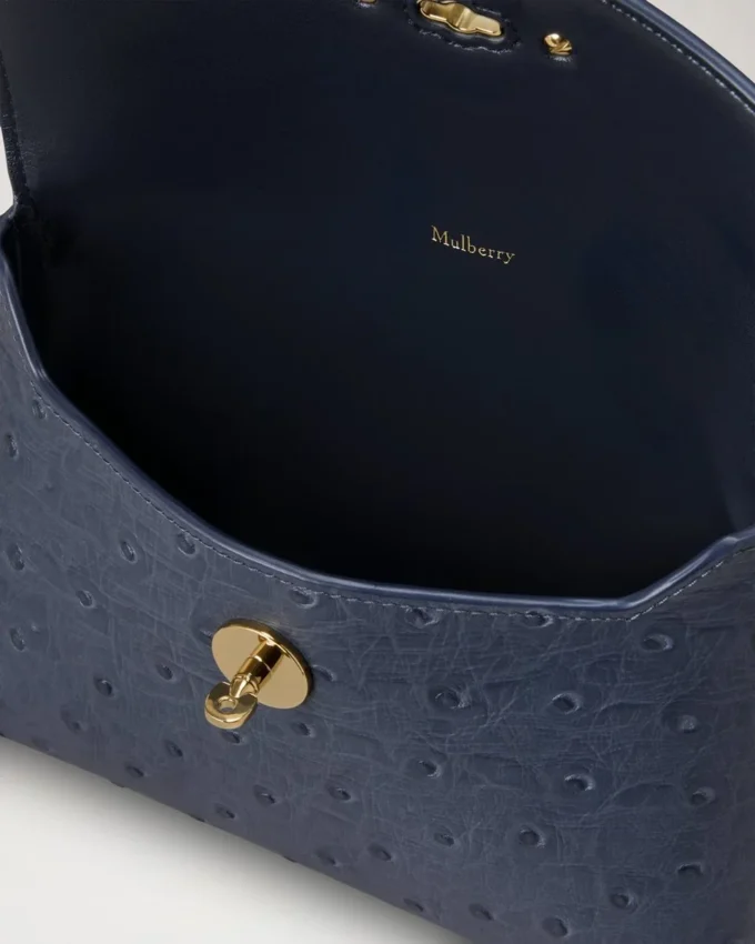 Darley Cosmetic Pouch Stormy Blue Ostrich Women