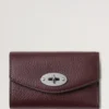 Darley Folded Multi-Card Wallet Black Cherry Small Classic Grain