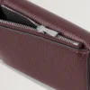 Darley Folded Multi-Card Wallet Black Cherry Small Classic Grain