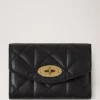 Darley Folded Multi-Card Wallet Black Quilted Nappa