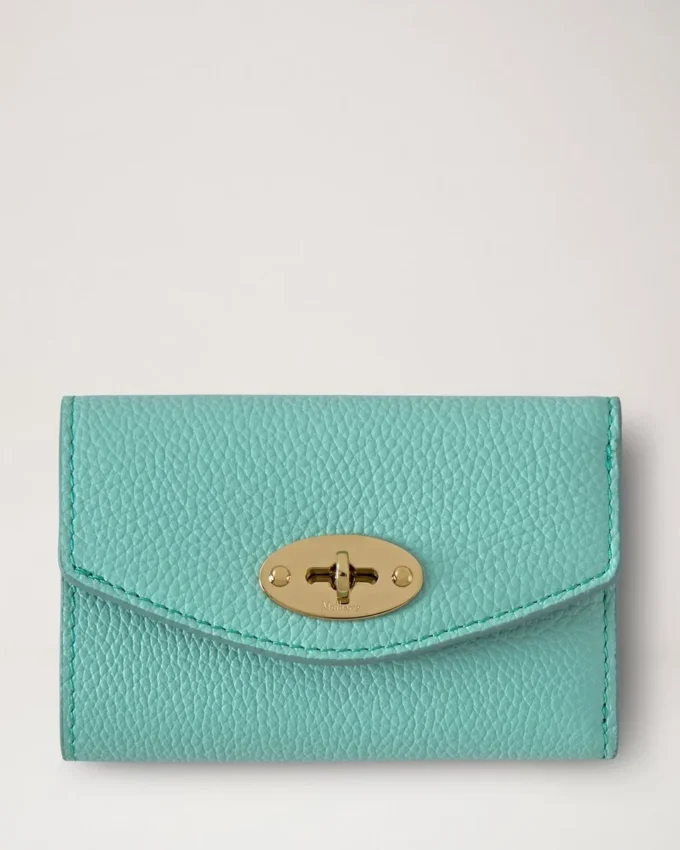 Darley Folded Multi-Card Wallet Marina Blue Small Classic Grain