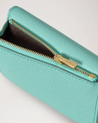 Darley Folded Multi-Card Wallet Marina Blue Small Classic Grain