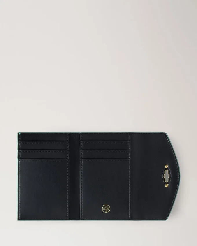 Darley Folded Multi-Card Wallet Marina Blue Small Classic Grain