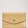 Darley Folded Multi-Card Wallet Somerset Gold Grainy Metallic