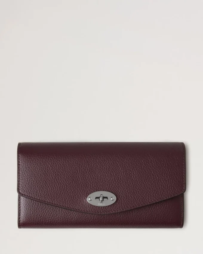 Darley Wallet Black Cherry Small Classic Grain Women