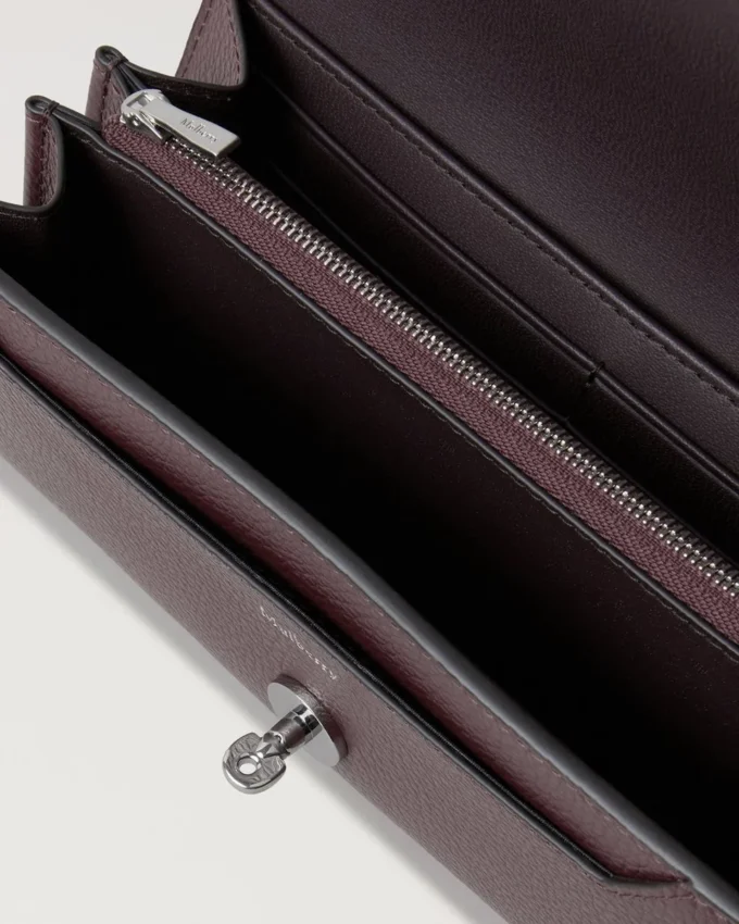 Darley Wallet Black Cherry Small Classic Grain Women