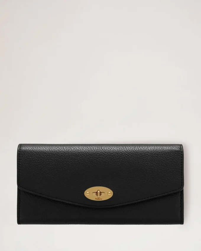 Darley Wallet Black Small Classic Grain Women