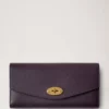 Darley Wallet Deep Aubergine Small Classic Grain