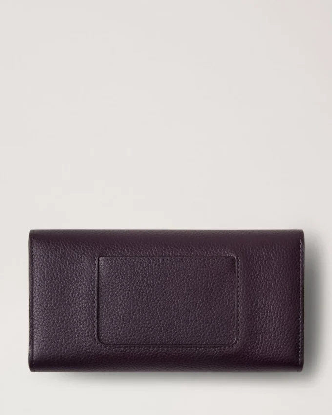 Darley Wallet Deep Aubergine Small Classic Grain