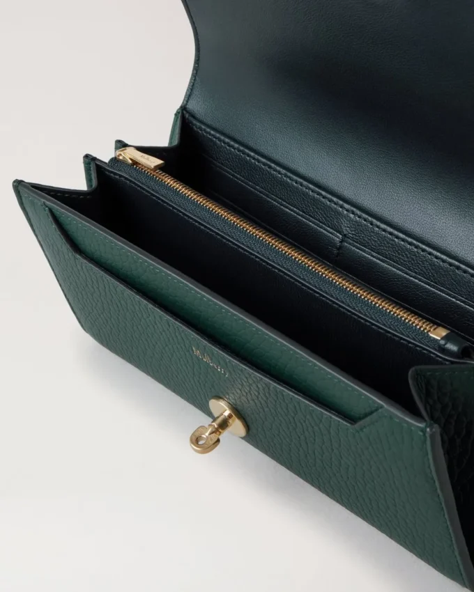 Darley Wallet Mulberry Green Heavy Grain Darley