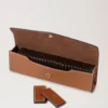 Dominoes Set & Case Vintage Oak Nappa Lifestyle