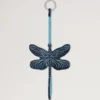 Dragonfly Keyring Night Sky Silky Calf Women