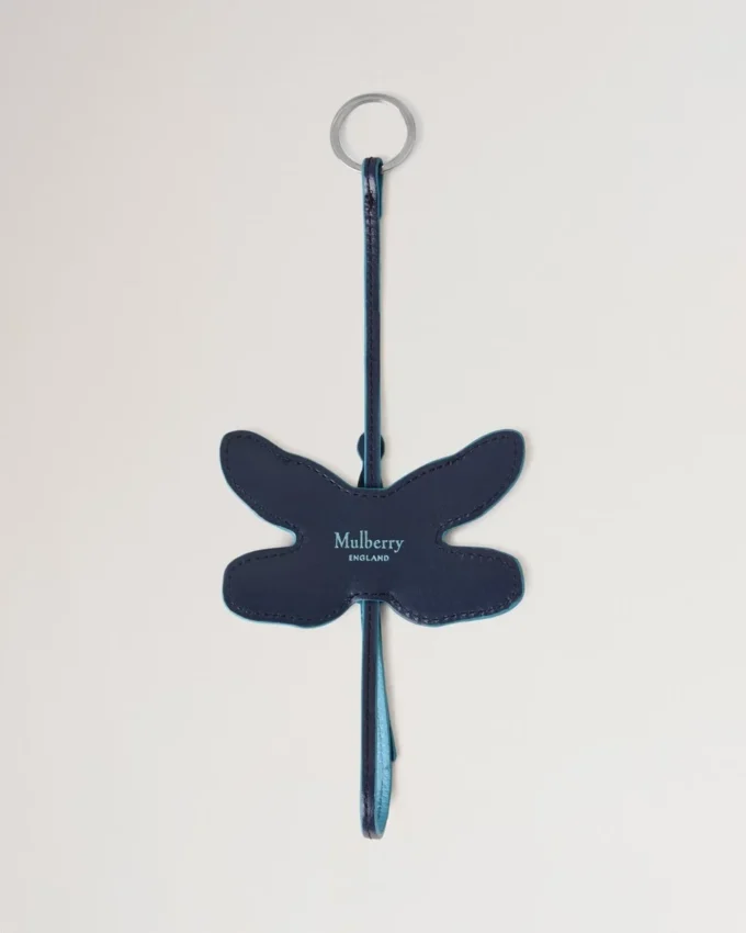 Dragonfly Keyring Night Sky Silky Calf Women
