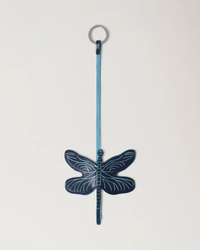 Dragonfly Keyring Night Sky Silky Calf Women