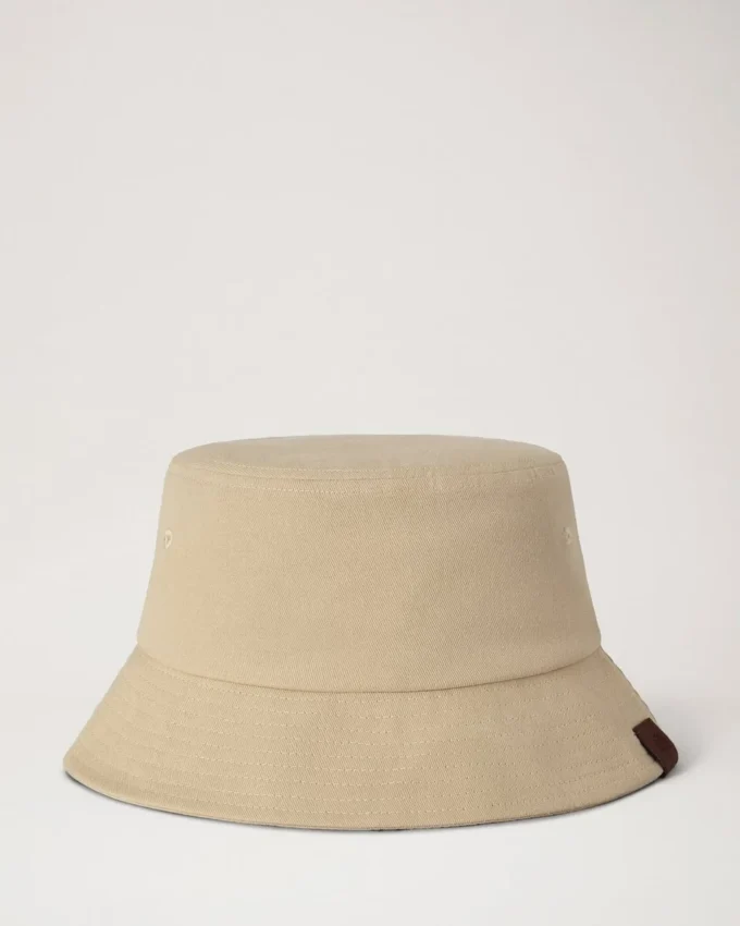 Embroidered Bucket Hat Ecru Cotton Summer Edit