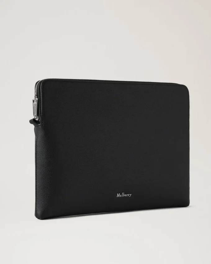 Farringdon Tech Folio Black Small Pebble Grain Women