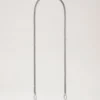 Flat Chain Strap Silver Metal Women