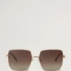 Flora Sunglasses Taupe Brown Bio Acetate & Bio Nylon