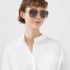 Flora Sunglasses Taupe Brown Bio Acetate & Bio Nylon