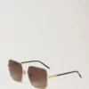 Flora Sunglasses Taupe Brown Bio Acetate & Bio Nylon