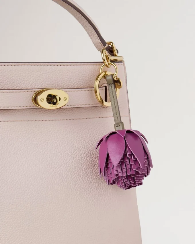 Flower Keyring – Pom Pom Orchid Bloom Mixed Material
