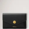 Folded Multi-Card Wallet Black Small Classic Grain