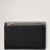 Folded Multi-Card Wallet Black Small Classic Grain