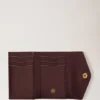 Folded Multi-Card Wallet Black Small Classic Grain