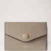 Folded Multi-Card Wallet Cashmere Taupe Small Classic Grain