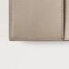 Folded Multi-Card Wallet Cashmere Taupe Small Classic Grain