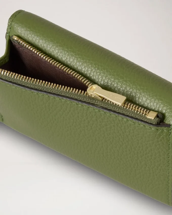 Folded Multi-Card Wallet Fern Small Classic Grain Folded Multi-Card Wallet Fern Small Classic Grain