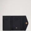 Folded Multi-Card Wallet Mulberry Green Small Classic Grain