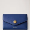 Folded Multi-Card Wallet Pigment Blue Small Classic Grain