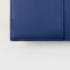 Folded Multi-Card Wallet Pigment Blue Small Classic Grain