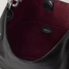 Hackney Shoulder Bag Black High Shine Leather Women