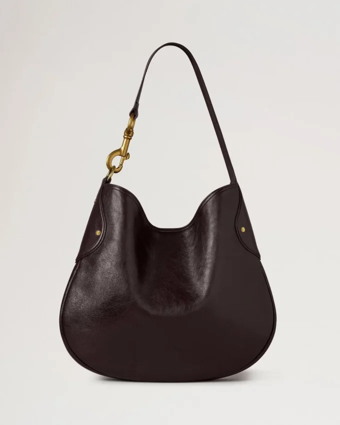 Hackney Shoulder Bag Ebony Shiny Buffalo Women