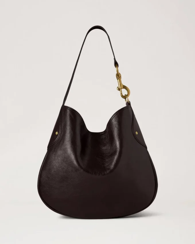 Hackney Shoulder Bag Ebony Shiny Buffalo Women