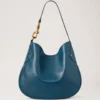 Hackney Shoulder Bag out of the Blue High Shine Leather