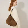 Hackney Shoulder Bag Vintage Oak Suede Women