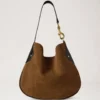 Hackney Shoulder Bag Vintage Oak Suede Women