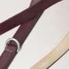 Handheld Dog Leash Dune & Oxblood Small Classic Grain