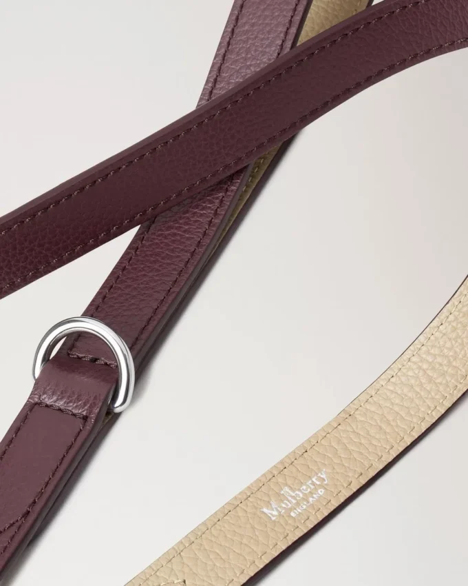 Handheld Dog Leash Dune & Oxblood Small Classic Grain