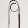 Handheld Dog Leash Dune & Oxblood Small Classic Grain