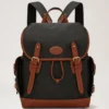 Heritage Backpack Black & Cognac Bioveg Scotchgrain